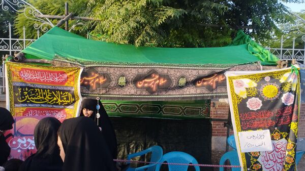 برپایی موکب بین راهی در مراسم پیاده روی جاماندگان اربعین شهرستان خلیل آباد 