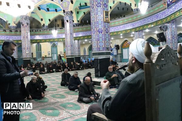 اجتماع عزاداران رهبر انقلاب در مسجد جامع شهرستان کوهبنان