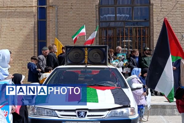 حضور پرشور مردم شهر تیتکانلو در راهپیمایی روز قدس 