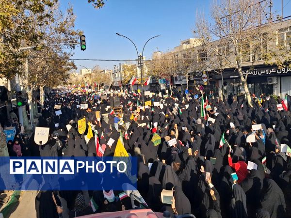 راهپیمایی میثاق با ولایت و محکوم نمودن اغتشاشات گروه های تروریستی در کاشمر