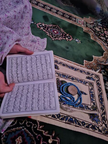 مراسم اعتکاف دانش آموزی آموزشگاه مریم سنگان شهرستان رشتخوار