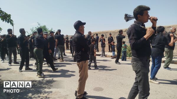 مراسم عزاداری در روز عاشورا همراه با حضور پر شور مردم روستای شوریاب