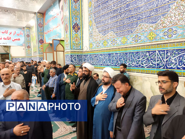  مراسم سوگواری شهادت آیت‌الله سید ابراهیم رئیسی و هیات همراه ایشان در بهبهان