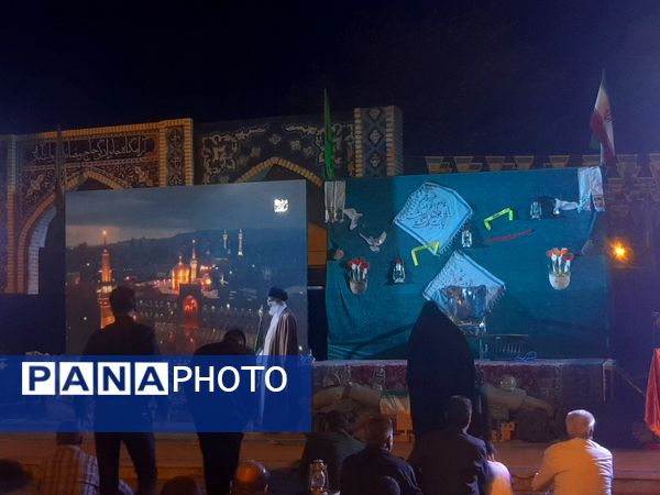 مراسم مهمانی شهدا در گلزار شهدای بهشت فضل نیشابور 