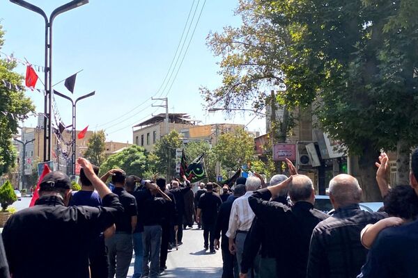 راهپیمایی جاماندگان اربعین با حضور پرشور مردم پیشوا