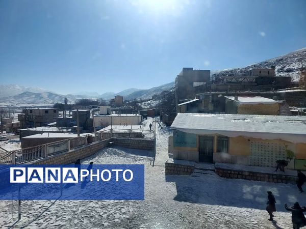 اولین برف پاییزی در شهرستان کوهرنگ