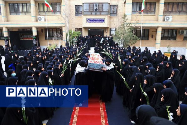 مراسم وداع با شهید گمنام در مدارس دخترانه مشکات