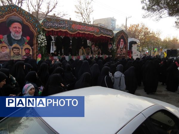 استقبال از شهدای گمنام در شهرستان بجنورد 