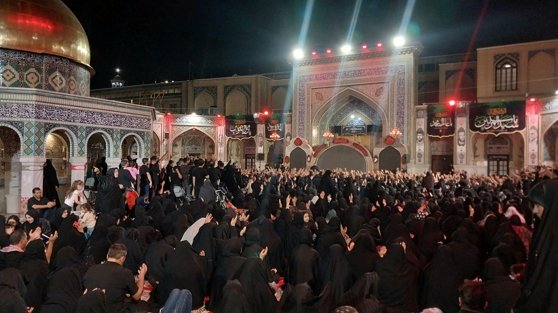 سیل عاشقان در سوگ هشتمین امام شیعیان