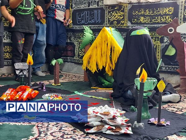 نوآموزان قرآنی دارالقرآن امام علی(ع) در سوگ شهادت حضرت رقیه 