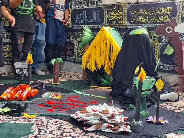 نوآموزان قرآنی دارالقرآن امام علی(ع) در سوگ شهادت حضرت رقیه 