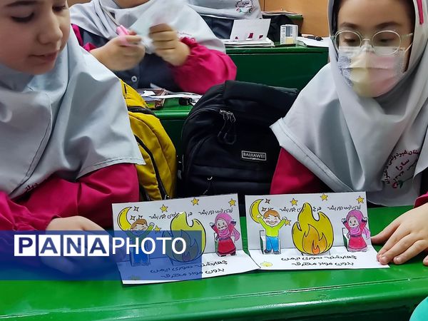 برگزاری جشن چهارشنبه سوری ایمن  در دبستان سارا شهرستان ملارد 