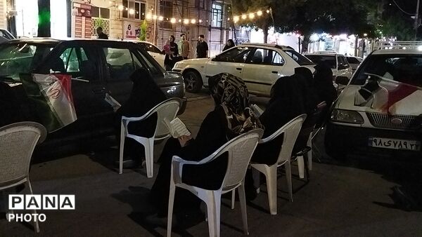 موکب عاشقان امام رضا (ع)  بلوار فضل نیشابور در ششم شب محرم ۱۴۰۵ 