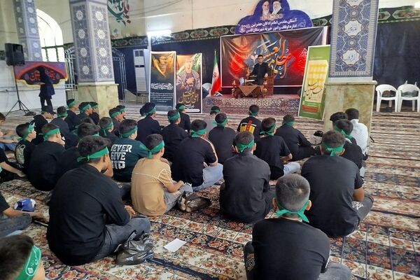  برگزاری مراسم سوگواره احلی من العسل در امامزاده حضرتین شهرستان قدس