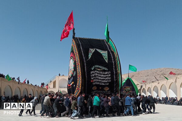 نخل‌برداری بنادکوک‌دیزه در سوگ امام علی (ع)