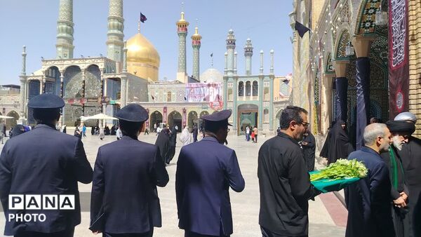 گلباران مزار شهید شیخ فضل الله نوری در قم