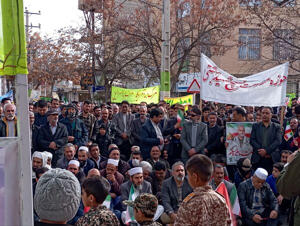 حماسه حضور مردم ولایت‌مدار باخرز در راهپیمایی ۲۲ بهمن