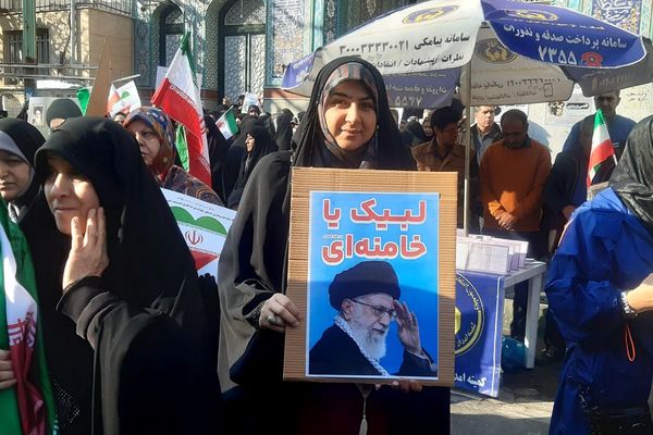 قیام حماسی مردم غیور شهریار در اعلام تنفرازجنایات آمریکا و اسرائیل