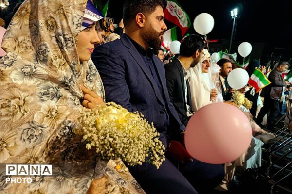 مراسم ازدواج آسان ۴۷ زوج جان فدا در شهرری