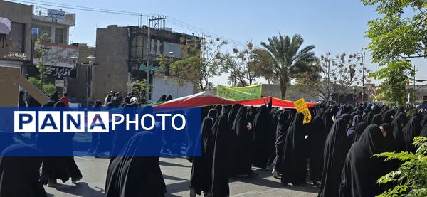 برگزاری راهپیمایی باشکوه ۱۳ آبان در شهرستان بافق 