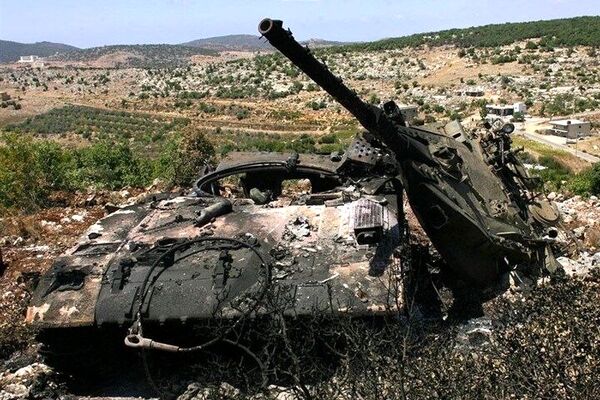 بازنشر هشدار شهید سید حسن نصرالله پس از انهدام تانک‌های مرکاوا توسط حزب‌الله
