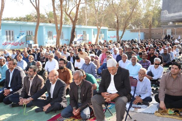 اقامه باشکوه نماز عید فطر در فهرج