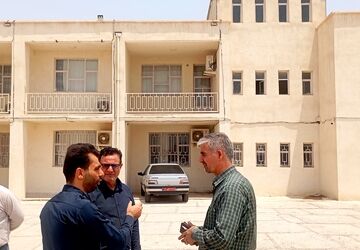 بازدید مشاور سازمان دانش‌آموزی کشور از محل برپایی موکب‌های دانش‌آموزی در مرز مهران