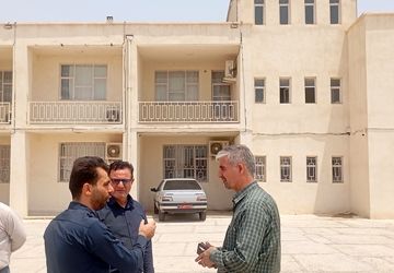 بازدید مشاور سازمان دانش‌آموزی کشور از محل برپایی موکب‌های دانش‌آموزی در مرز مهران