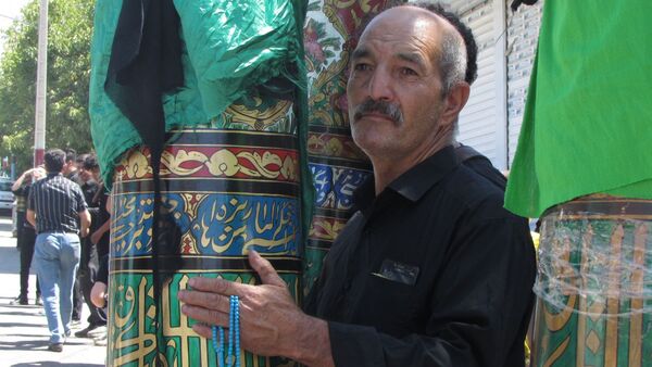 مراسم جاماندگان اربعین در روستای تحت منظر 