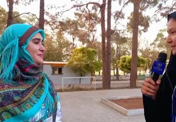 دانش‌آموزان شرکت‌کننده در جشنواره فرهنگی و هنری «امید فردا» از حس و حال خود می‌گویند