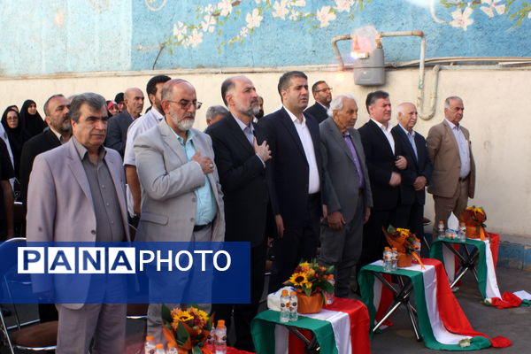 آیین خشت‌گذاری دبستان شهید خداقلی