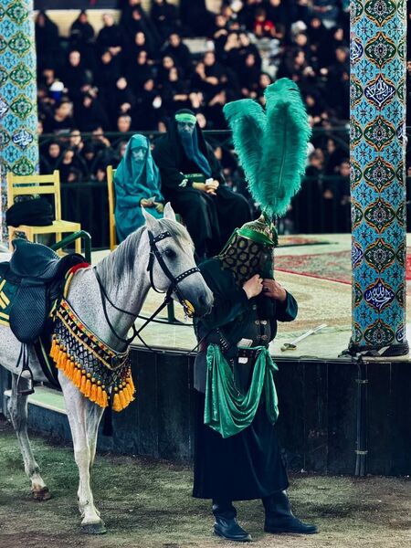 مراسم سنتی تعزیه‌خوانی در شهر ارمغان‌خانه زنجان 