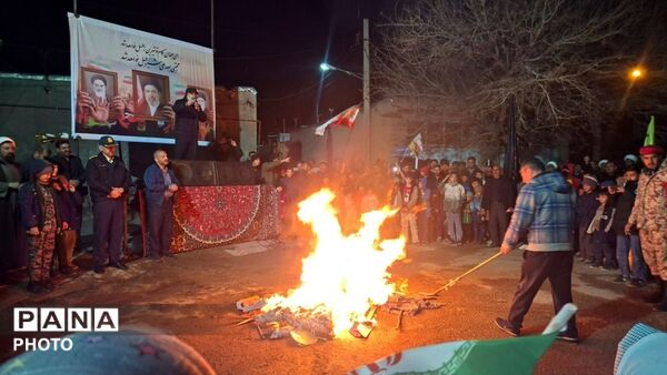 قیام تاریخی مردم شهر صفی آباد در شب چهارشنبه آخر سال