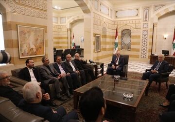 دیدار لاریجانی با نخست‌ وزیر لبنان