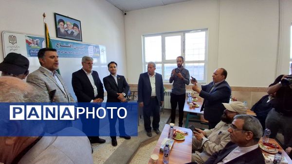 آیین افتتاح مدرسه شش کلاسه مرحوم کاووسی شهرستان خلیل‌آباد 