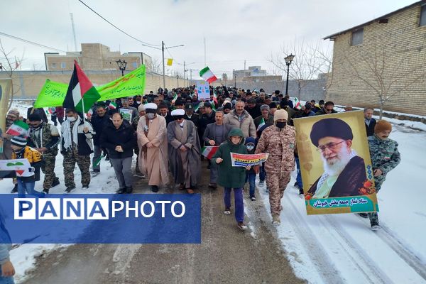 راهپیمایی ۲۲ بهمن در شهر تیتکانلو 