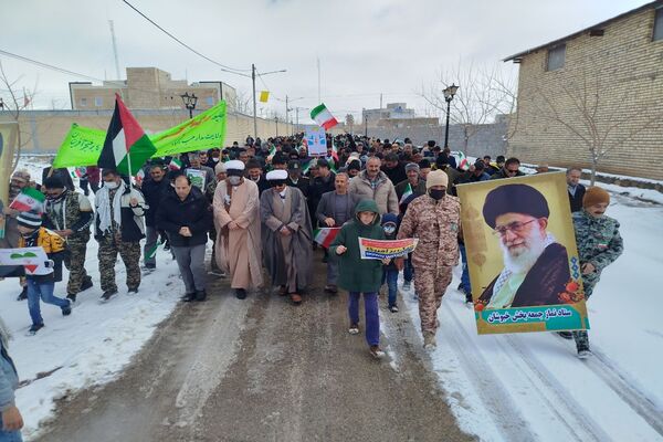 راهپیمایی ۲۲ بهمن در شهر تیتکانلو 