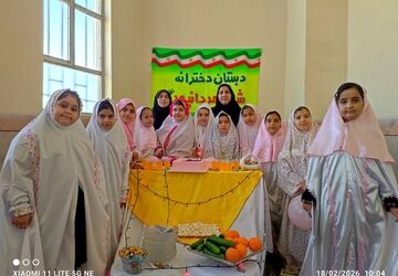 مراسم جشن تکلیف دانش آموزان پایه سوم در افرینه شهرستان معولان