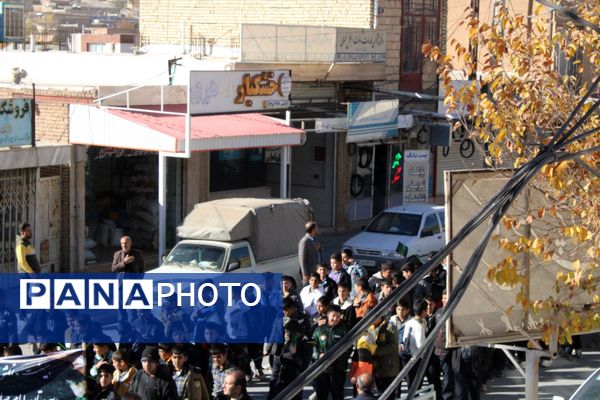 دسته عزاداری نوگلان فاطمی در شهرستان بن 