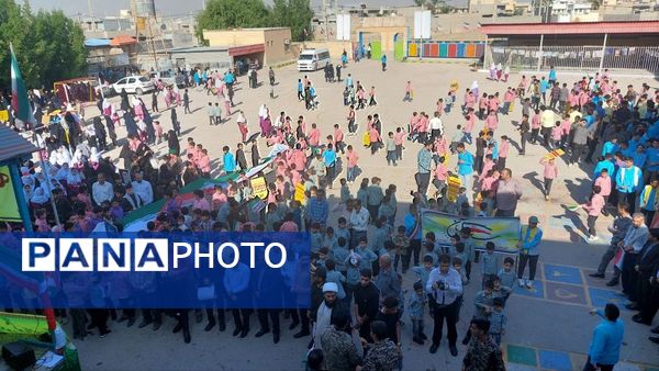 راهپیمایی ۱۳ آبان در منطقه شبانکاره 