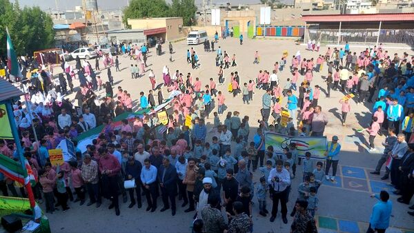 راهپیمایی ۱۳ آبان در منطقه شبانکاره 