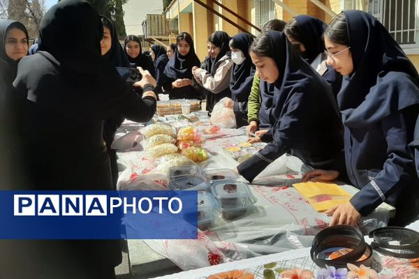 برگزاری بازارچه  کسب و کار دانش‌آموزی در آموزشگاه پویش ناحیه ۳شیراز 