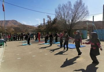 مراسم اختتامیه المپیاد ورزشی در شهر دیباج