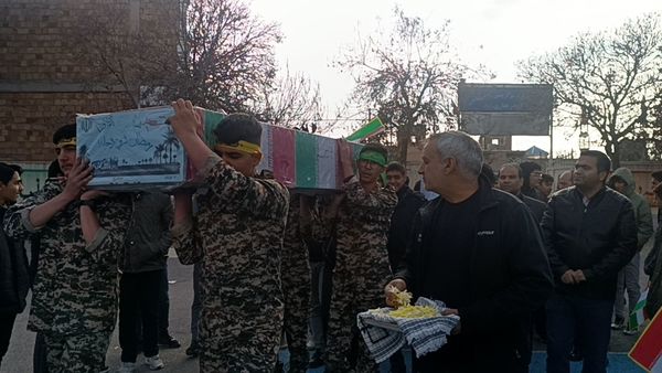 مراسم استقبال از شهید گمنام در دبیرستان شاهد ابوذر غفاری نیشابور 