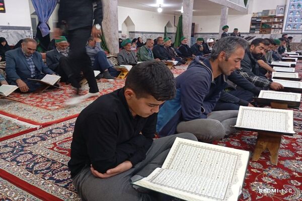 اجتماع عزاداران شهدای راه خدمت در مسجد جامع شهر بار 
