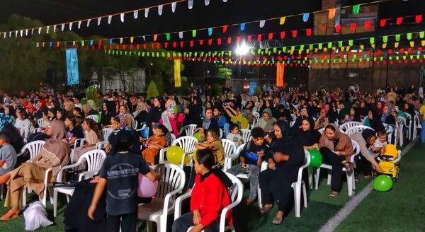 مراسم جشن ایام ربیع الاول در بوستان خورشید قم
