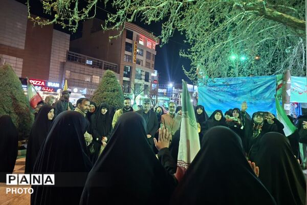 مراسم چهلمین روز شهادت دانش آموزان مدرسه شجره طیبه میناب در پردیس