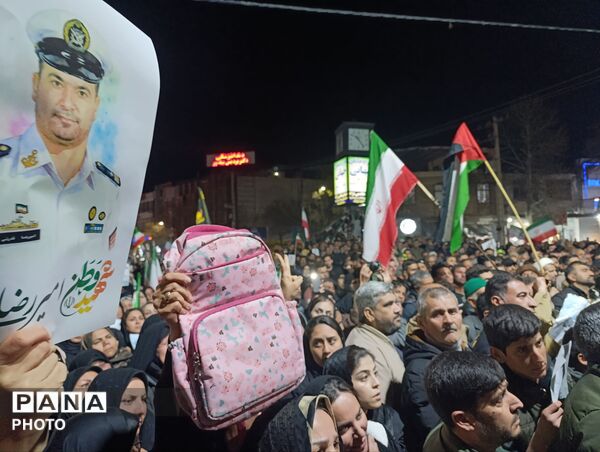 مراسم استقبال و شب وداع با پیکر مطهر شهید ناواستوار دوم امیررضا قدرتی در سملقان