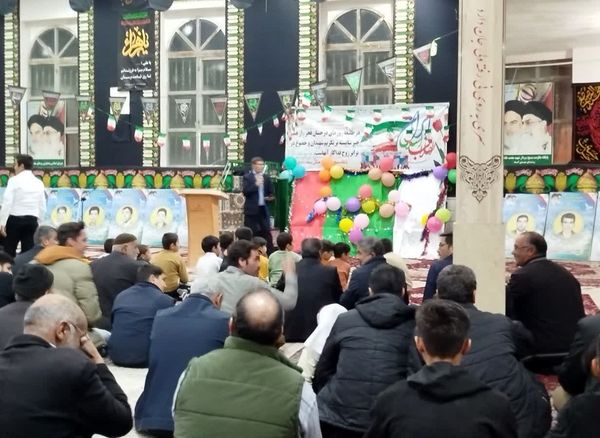 جشن سالروز پیروزی انقلاب اسلامی در  حسینیه روستای مهدی آباد خلیل آباد 