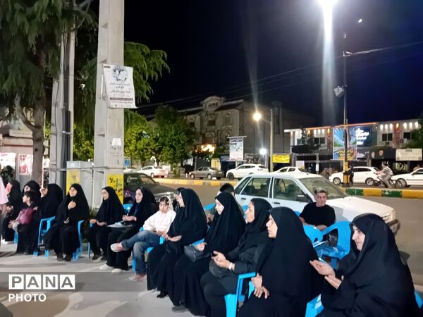 مراسم یادبود رهبر شهید در موکب آموزش و پرورش علی آبادکتول